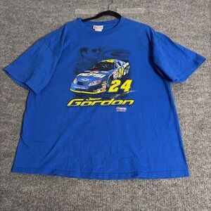 Jeff Gordon Shirt‎ Mens XL Blue NASCAR Racing Pepsi 24 Graphic Chase Authentics